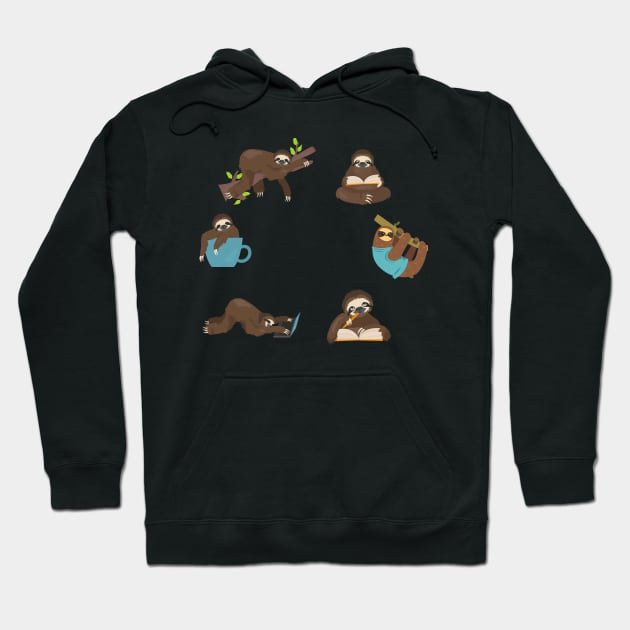 a Sloth Life Cycle Hoodie by Serotonin